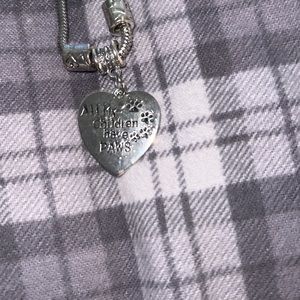 Womans bracelet adjustable “ all my children have paws”